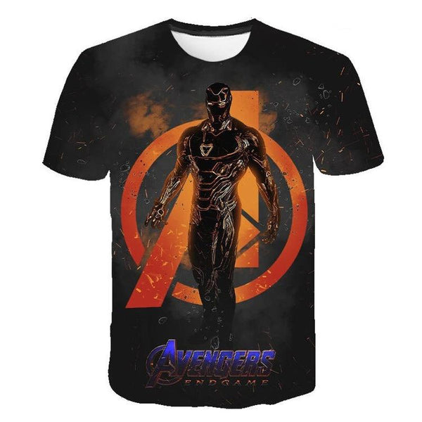 Marvel Avengers endgame black t-shirt - Iron Man (Kids size / 15 years old)