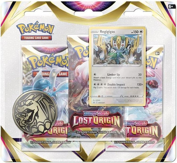 Pokémon - 3 Packs Blister  -  Sword & Shield  -  Lost Origin  -  Regigigas