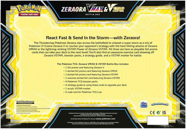 Pokémon - Battle Box - Zeraora V max & V star