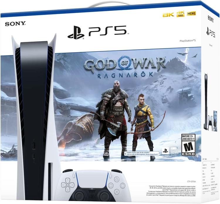 Sony PlayStation 5 God of War Ragnarök Edition with Blu-ray Player