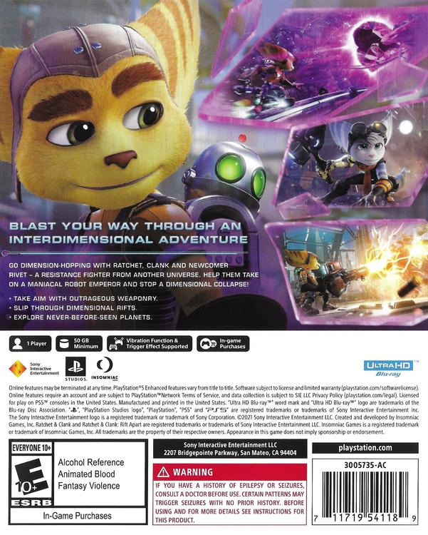 RATCHET & CLANK - RIFT APART (used)