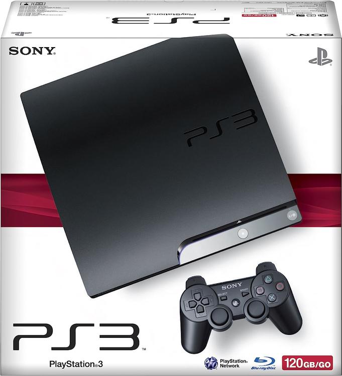 Sony Playstation 3 Model 2 slim black - 120GB (Box included) (used)