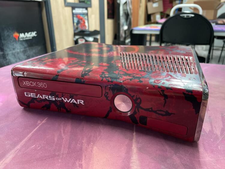 Microsoft Xbox 360 Gears of War 3 Edition 320GB (Red & Black Console Bundle with box - Tested) (used)