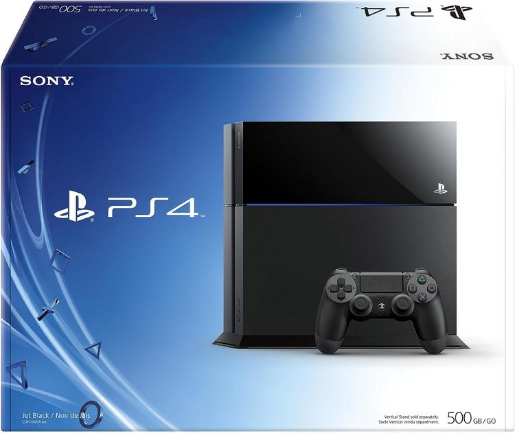 Sony PlayStation 4 (Model 1) - 500GB - Black (Box included) (used)