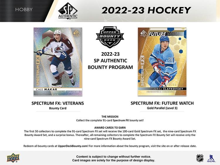 Upper Deck - Booster Hobby - SP Authentic 2022-23 Hockey