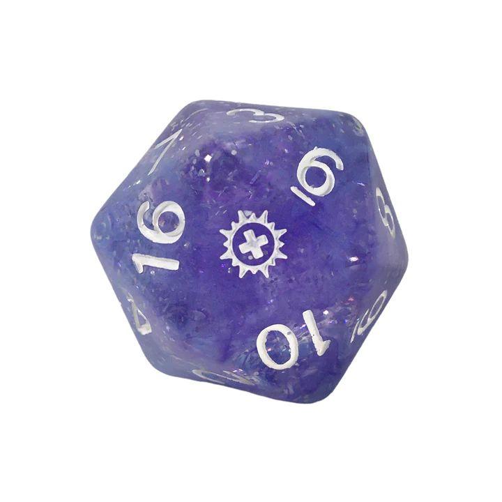 Role 4 initiative - Set of 7 polyhedral dice - Cleric's Divinity diffusion with symbol