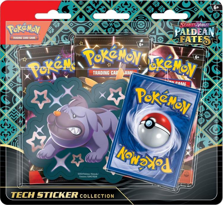 Pokémon - 3 Packs Blister Tech Sticker - Scarlet & Violet Paldean Fates