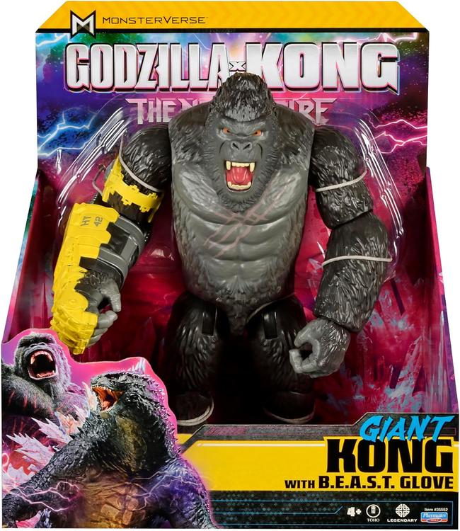 Playmates Toys - Figurine action de 28cm  -  Godzilla x Kong The New  Empire  -  Giant Kong with B.E.A.S.T. Glove