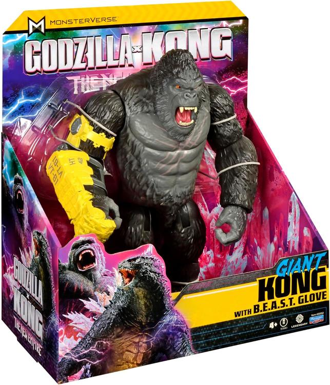 Playmates Toys - Figurine action de 28cm  -  Godzilla x Kong The New  Empire  -  Giant Kong with B.E.A.S.T. Glove