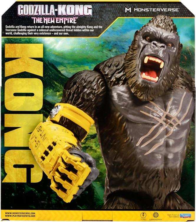 Playmates Toys - Figurine action de 28cm  -  Godzilla x Kong The New  Empire  -  Giant Kong with B.E.A.S.T. Glove