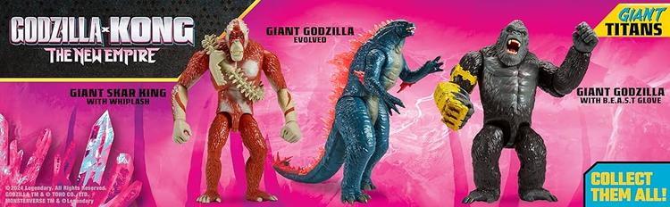 Playmates Toys - Figurine action de 28cm  -  Godzilla x Kong The New  Empire  -  Giant Kong with B.E.A.S.T. Glove