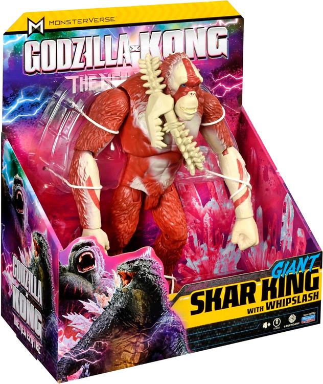 Playmates Toys - Figurine action de 28cm  -  Godzilla x Kong The New  Empire  -  Giant Skar King with Whipslash