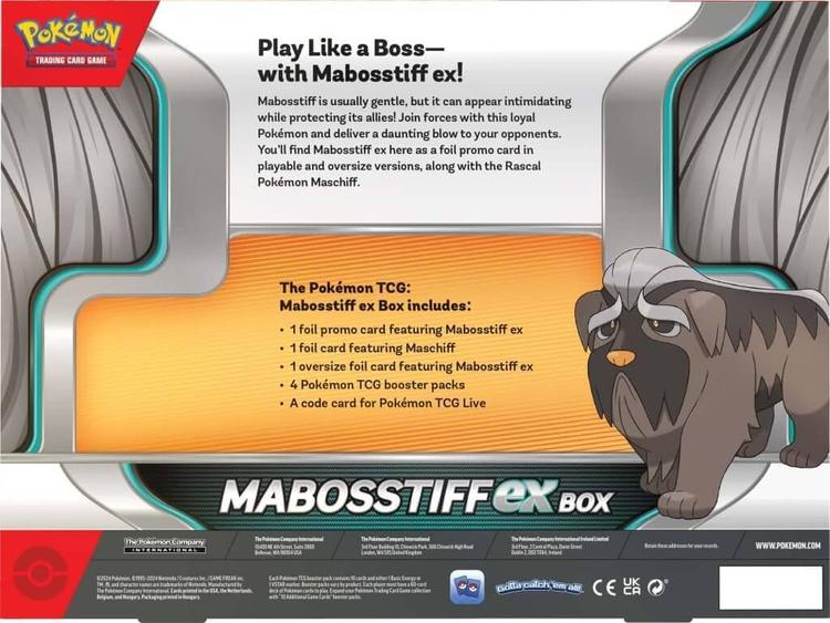 Pokémon - Mabosstiff ex Box