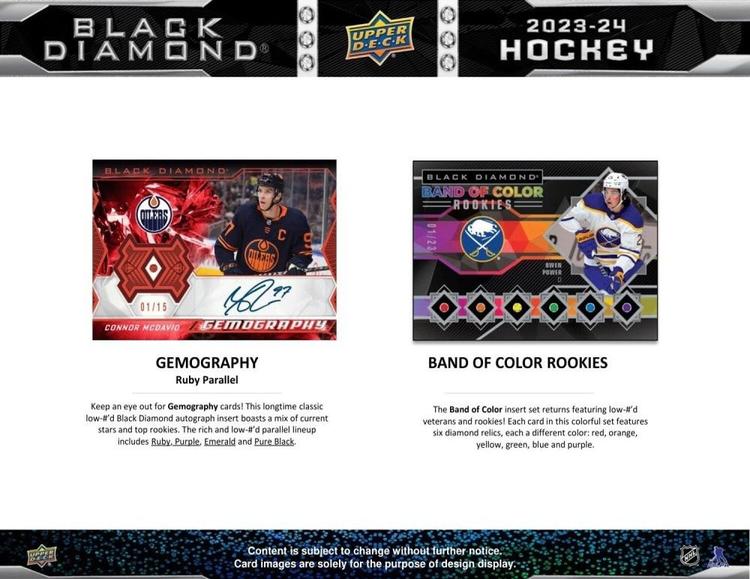 Upper Deck - Hobby Booster Box - Black Diamond 2023-24 Hockey