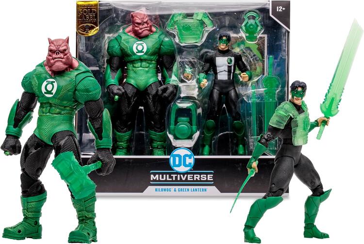 McFarlane - Gold Label collection  -  Figurine action de 17.8cm  -  DC Multiverse  -  Kilowog & Green Lantern