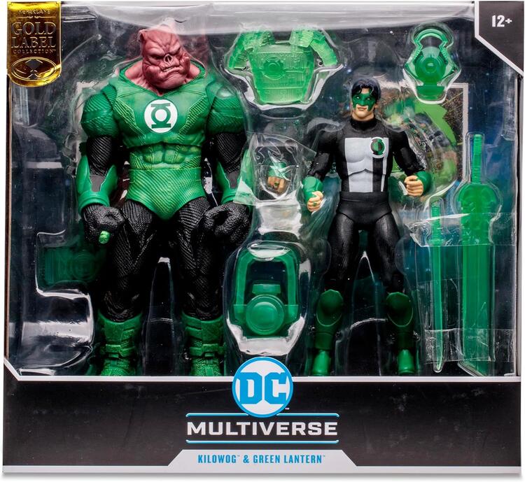 McFarlane - Gold Label collection  -  Figurine action de 17.8cm  -  DC Multiverse  -  Kilowog & Green Lantern