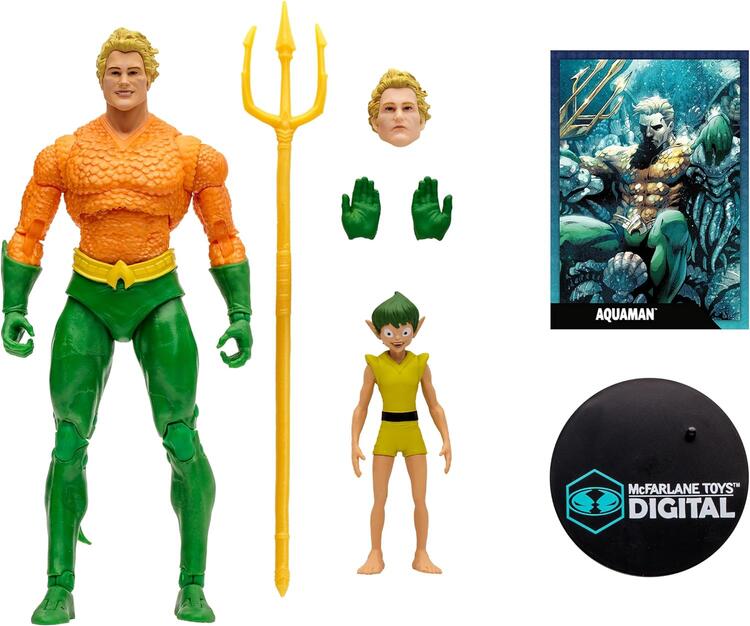 McFarlane Toys Digital - Figurine action de 17.8cm  -  DC Multiverse  -  DC Regirth  -  Aquaman