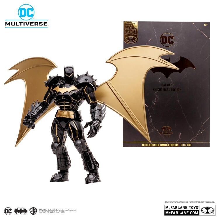 McFarlane - Gold Label collection  -  Figurine action de 17.8cm  -  DC Multiverse  -  Batman Knightmare Edition  (2024 Exclusive 8100 PCS Limited Edition)