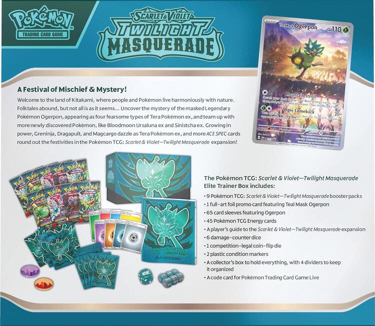 Pokémon - Elite Trainer Box  -  Scarlet & Violet  -  Twilight Masquerade