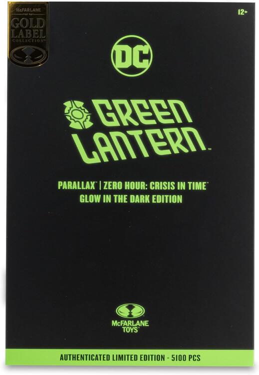 McFarlane - Gold Label collection  -  Figurine action de 17.8cm  -  DC Multiverse  -  Parallax Zero Hour : Crisis in Time Glow in the Dark Edition  -  Green Lantern  (Authenticated Limited Edition - 5100 PCS)