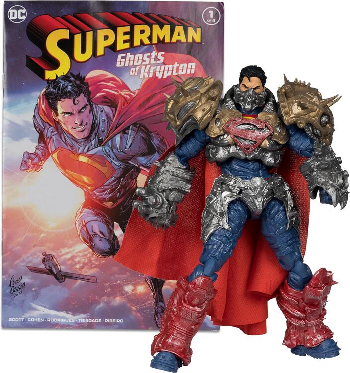 McFarlane - DC Direct - Figurine DC de 17.8cm  -  Superman Ghosts of Krypton Comic inclus  -  Superman