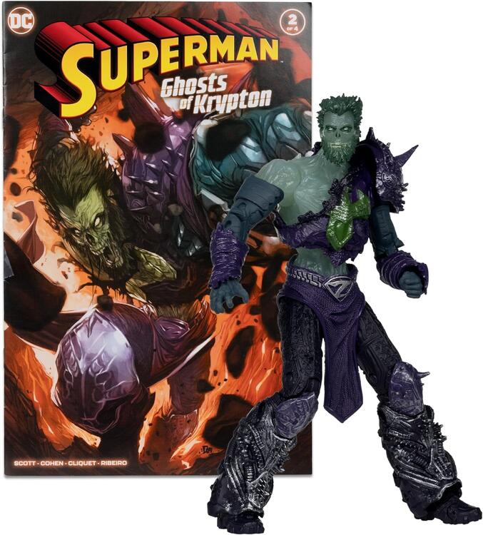 McFarlane - DC Direct - Figurine DC de 17.8cm  -  Superman Ghosts of Krypton Comic inclus  -  Ghost of Zod