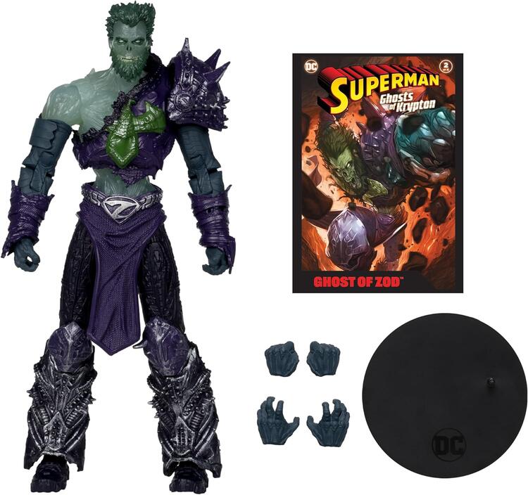 McFarlane - DC Direct - Figurine DC de 17.8cm  -  Superman Ghosts of Krypton Comic inclus  -  Ghost of Zod