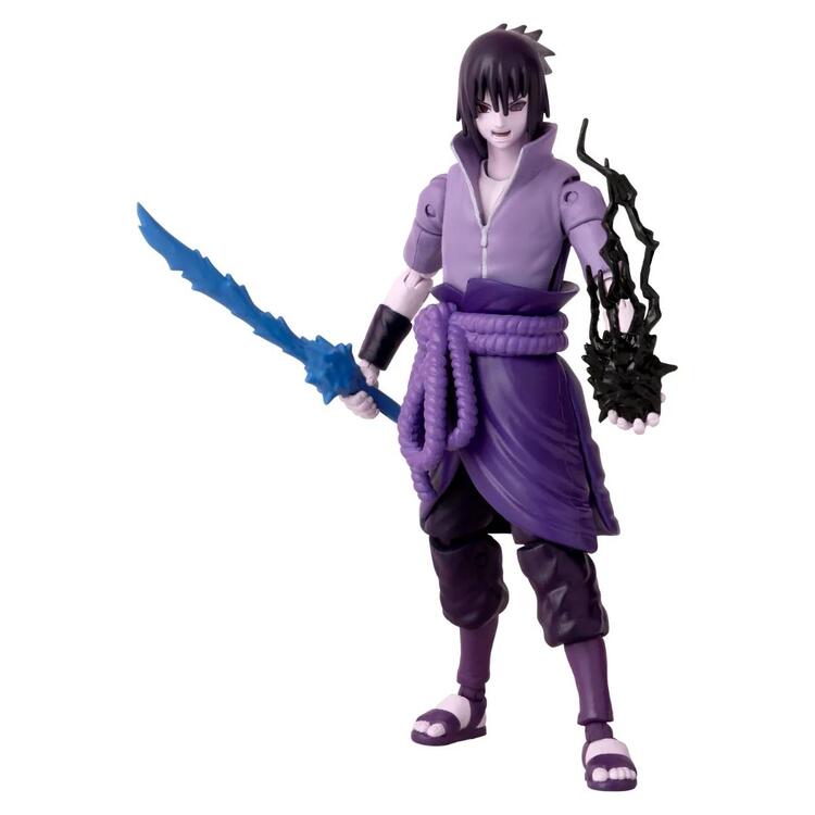 Bandai - Figurine d'action de 15cm - Anime Heroes - Naruto Shippuden - Sasuke Uchiha Rinnegan / Mangekyo Sharingan