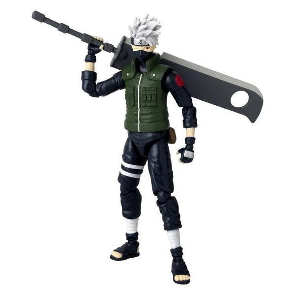 Bandai - Figurine d'action de 15cm  -  Anime Heroes  -  Naruto Shippuden  -  Kakashi Hatake Fourth Great Ninja War