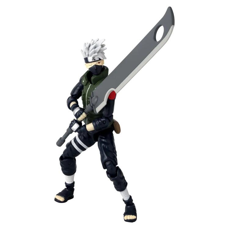 Bandai - Figurine d'action de 15cm  -  Anime Heroes  -  Naruto Shippuden  -  Kakashi Hatake Fourth Great Ninja War