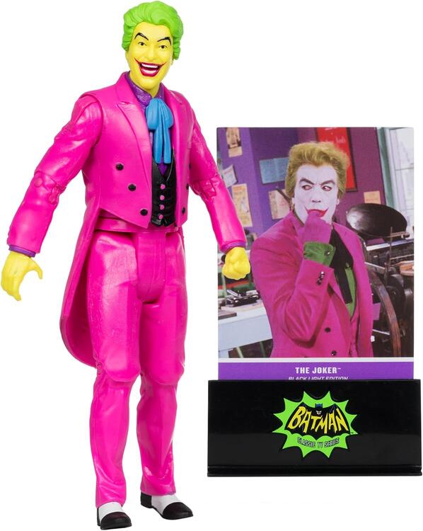 McFarlane - Gold Label collection  -  Figurine action de 17.8cm  -  DC Multiverse  -  Batman: Classic TV Series  -  The Joker Black Light Edition (Authenticated Limited Edition - 6300 PCS)