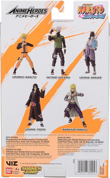 Bandai - Figurine d'action de 15cm - Anime Heroes - Naruto Shippuden - Minato Namikaze