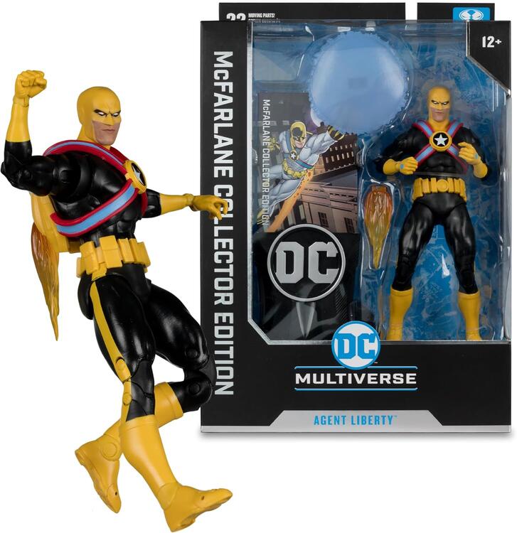 McFarlane Collector edition - Figurine action de 17.8cm  -  DC Multiverse  -  Panic in the Sky  -  Agent Liberty