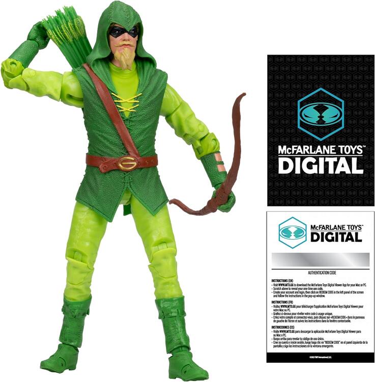 McFarlane Toys Digital - Figurine action de 17.8cm  -  DC Multiverse  -  Longbow Hunter  -  Green Arrow