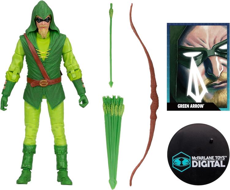 McFarlane Toys Digital - Figurine action de 17.8cm  -  DC Multiverse  -  Longbow Hunter  -  Green Arrow