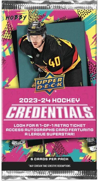 Upper Deck - Booster Hobby - 2023-24 Hockey Credentials