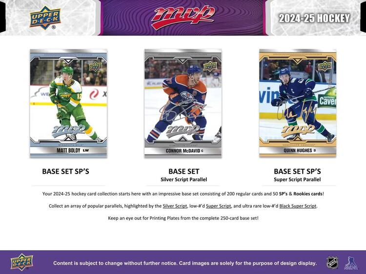 Upper Deck - Booster Hobby - MVP 2024-25 Hockey