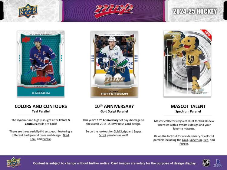 Upper Deck - Booster Hobby - MVP 2024-25 Hockey