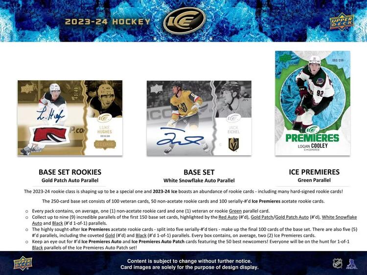 Upper Deck - Booster Hobby  -  Ice 2023-24 Hockey