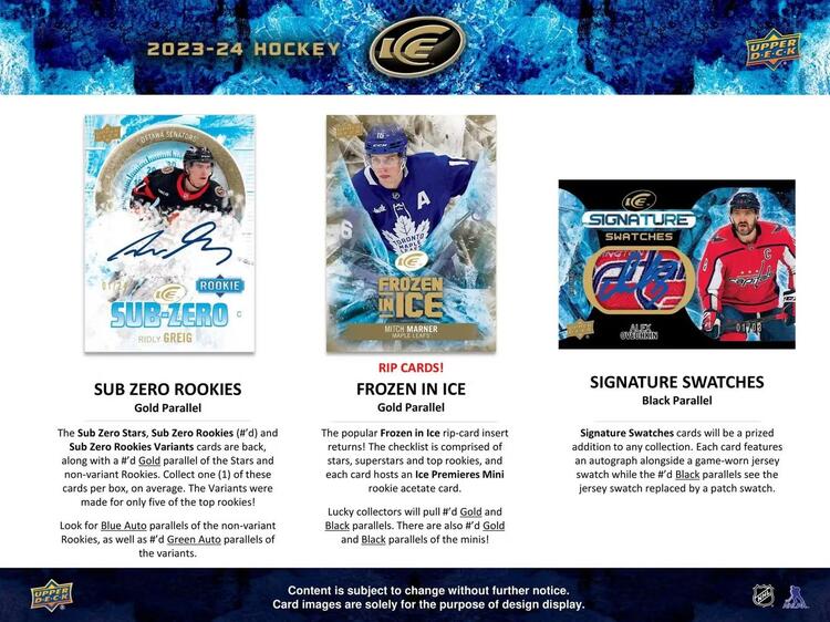 Upper Deck - Booster Hobby  -  Ice 2023-24 Hockey