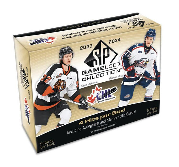 Upper Deck - Hobby Booster Box - 2023-24 Hockey SP Game used CHL edition