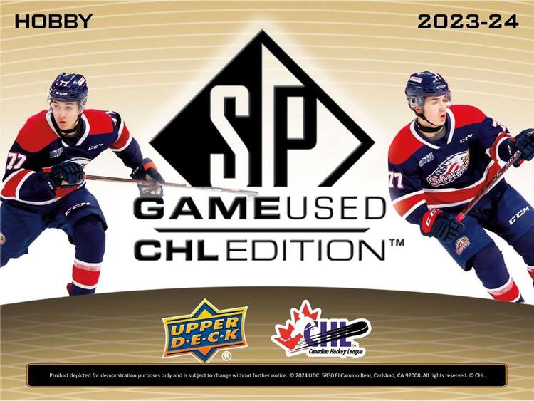 Upper Deck - Hobby Booster Box - 2023-24 Hockey SP Game used CHL edition