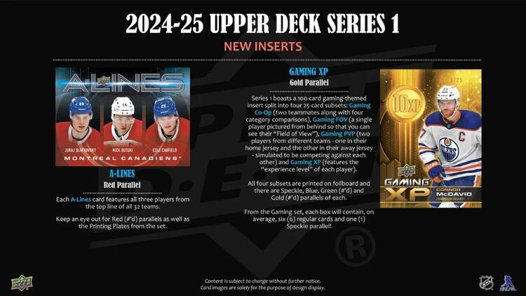 Upper Deck - Booster Hobby - 2024-25 Hockey Series One