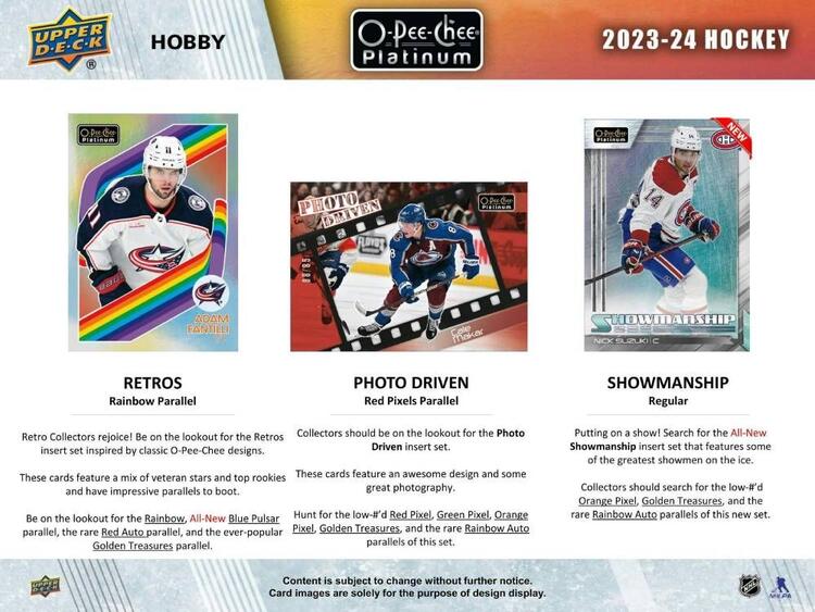 Upper Deck - Booster Hobby - 2023-24 Hockey O-Pee-Chee Platinum