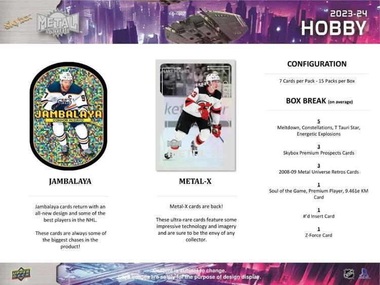 Upper Deck - Booster Hobby - 2023-24 Metal Universe Skybox Hockey