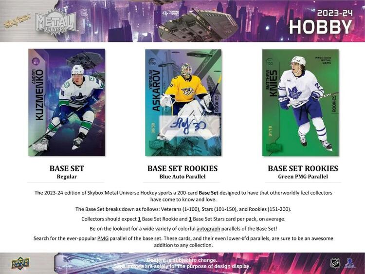 Upper Deck - Booster Hobby - 2023-24 Metal Universe Skybox Hockey