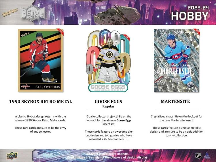 Upper Deck - Booster Hobby - 2023-24 Metal Universe Skybox Hockey