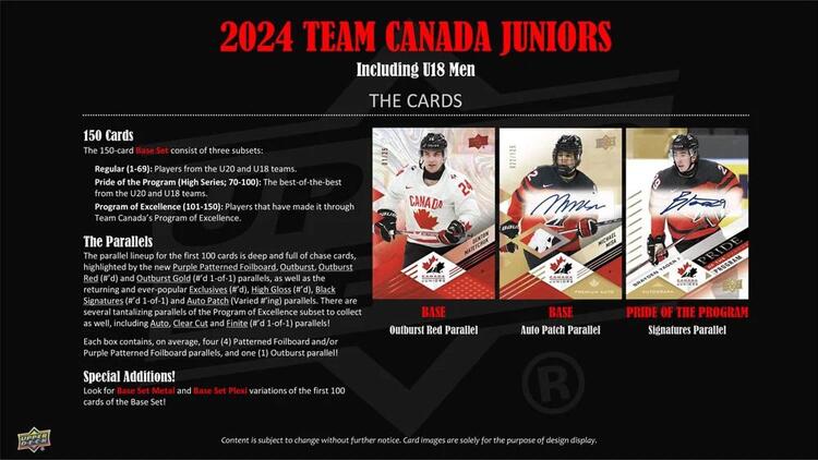 Upper Deck - Booster Hobby - 2024 Team Canada Juniors