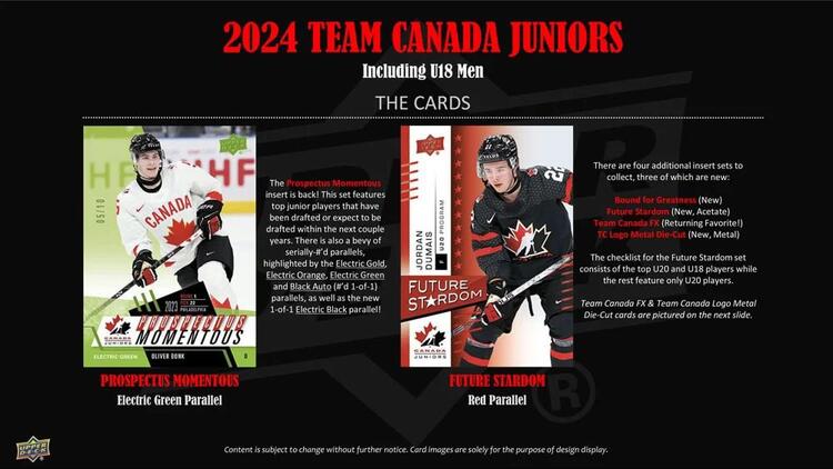 Upper Deck - Booster Hobby - 2024 Team Canada Juniors