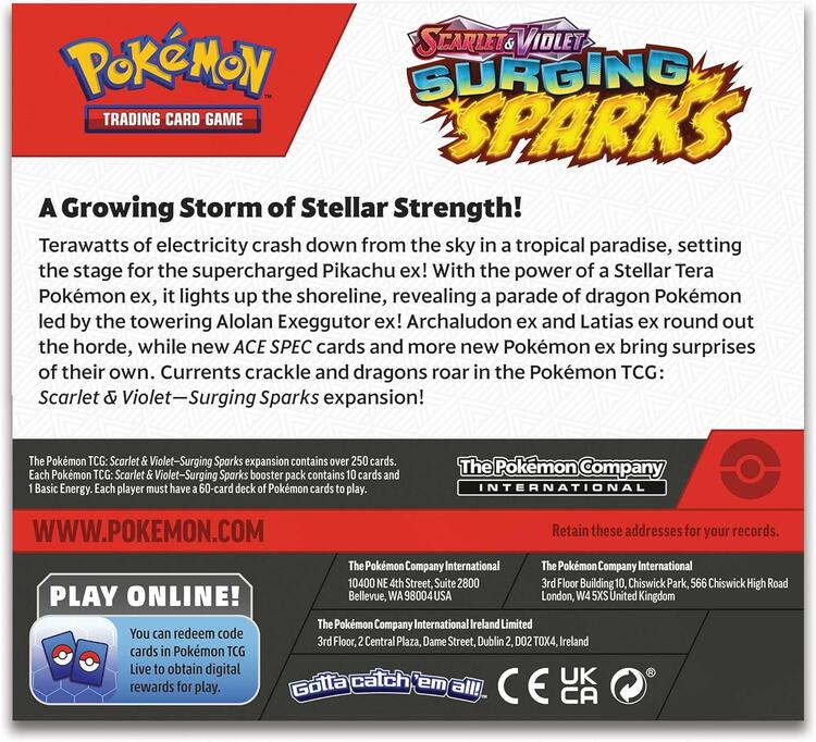 Pokémon - Boosters  -  Scarlet & Violet  -  Surging Sparks